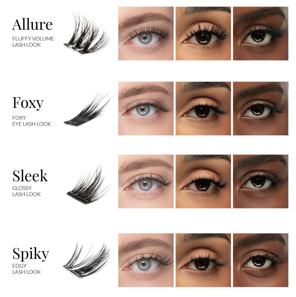 Wimpernbüschel mit transparentem Kleber nanolash